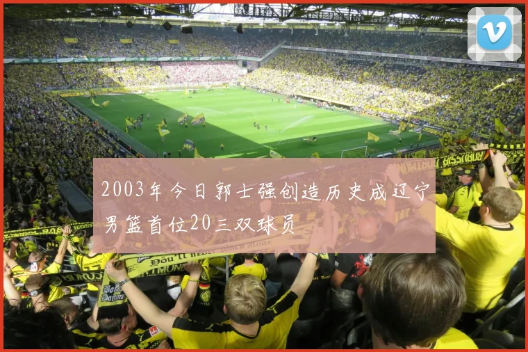 2003年今日郭士强创造历史成辽宁男篮首位20三双球员